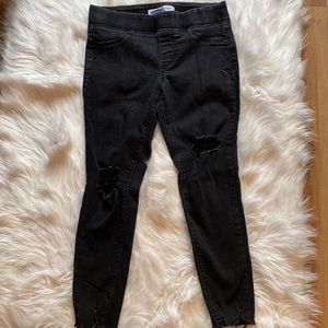 Old Navy Rockstar Black Jeggings | 4 petite
